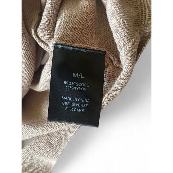 WISH LIST Women"s Soft Overseas Tan Top M-L Excellent Condition Comfortable - Picture 5 of 6